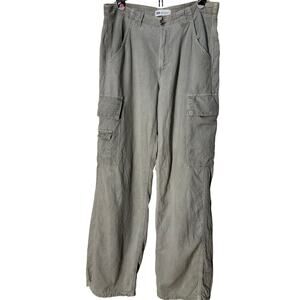Zara Light Olive Green Cargo Pants, Women's Size 6 / EUR 38
